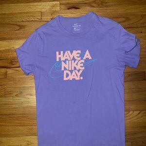 Nike Purple Tee with Graphic Print